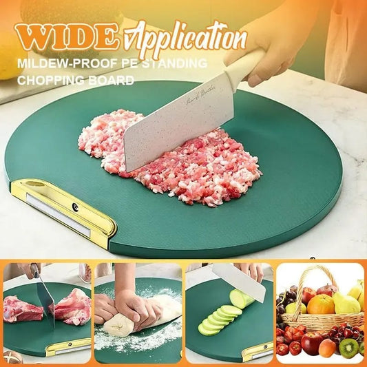 Round Double-Sided Antibacterial Chopping Board – Thickened, Durable Cutting Board for Vegetables & Kitchen Use