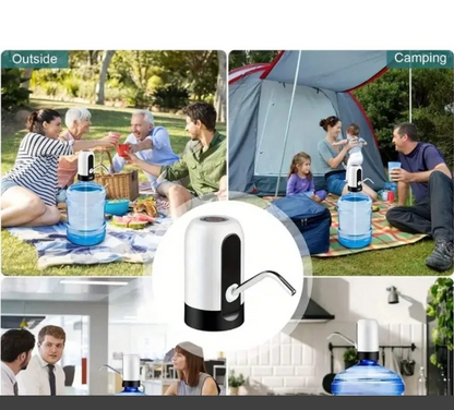Portable Electric Water Bottle Pump – USB Rechargeable Automatic Dispenser for Home, Kitchen & Camping
